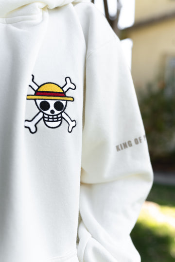 Straw Hat Hoodie - Coloured Jolly Roger (FINAL SALE)